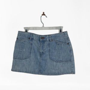 Tommy Jeans Size 11 Denim Mini Skirt Light Wash